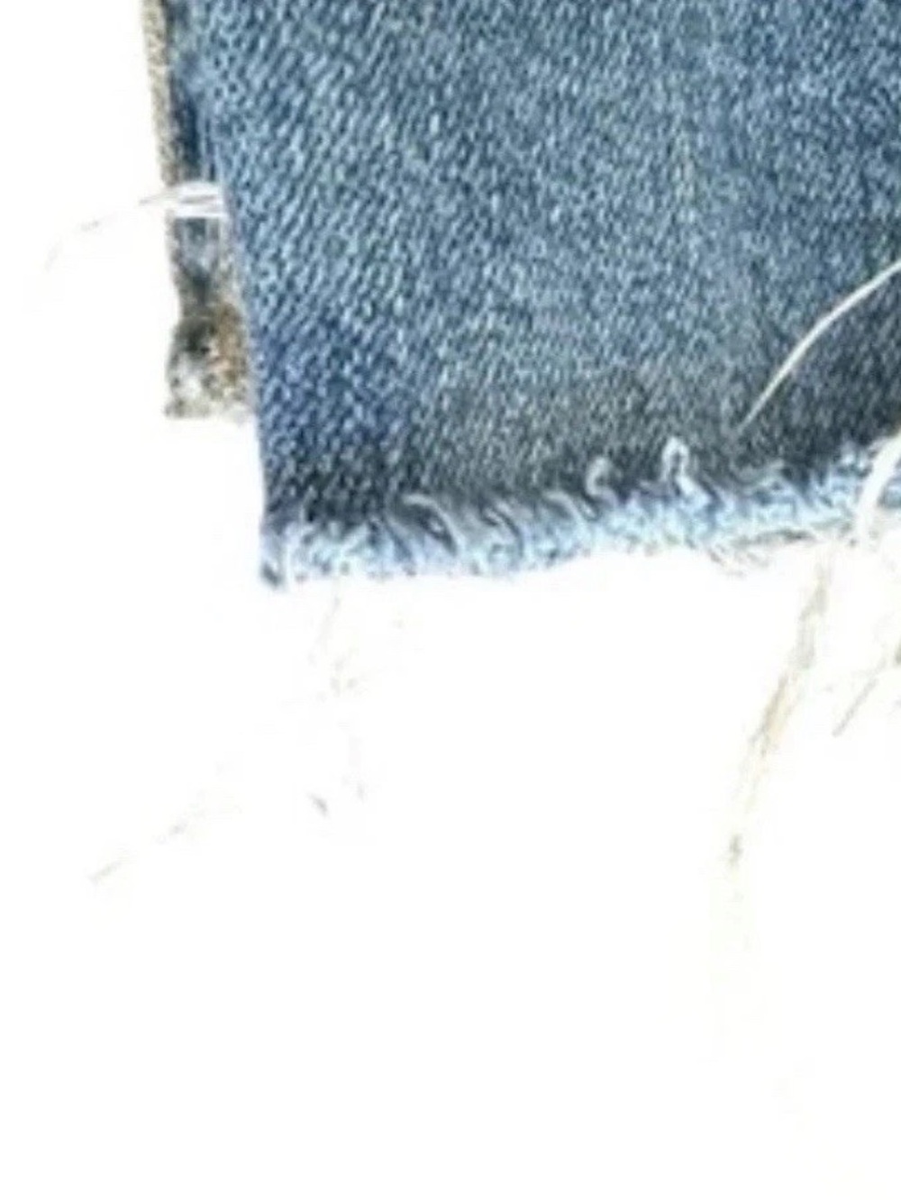 Anthropologie Pilcro Side Tuxedo Stripe Jeans Women Silver Glitter Crop Denim 26 - Picture 12 of 16